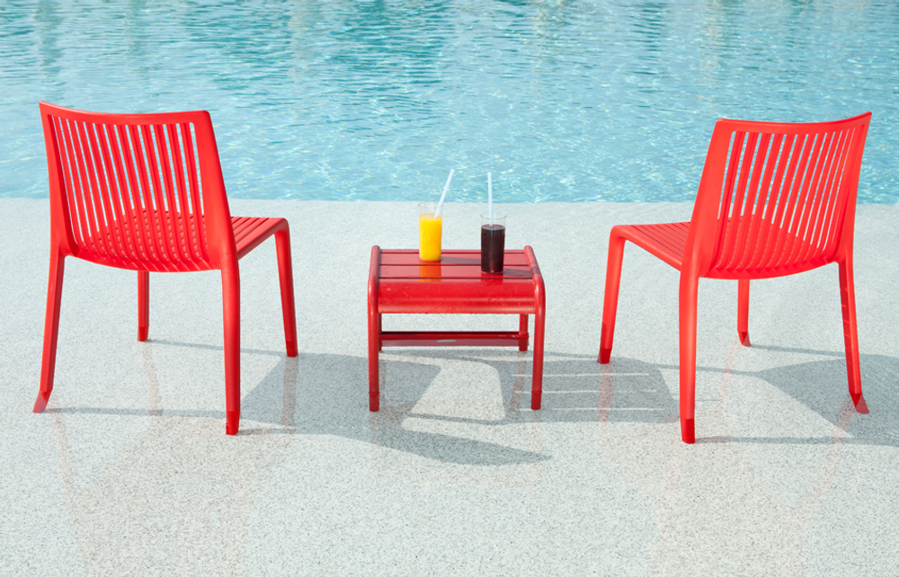 Стул пластиковый Papatya Cool, красный