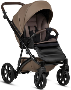 Детская коляска Tutis Viva 5 Plus Leather 2024 3 в 1 с автокреслом Elo Lux EduSky Black 1452083 Cedar