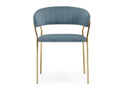 Стул на металлокаркасе Kamelia 1 light blue /gold