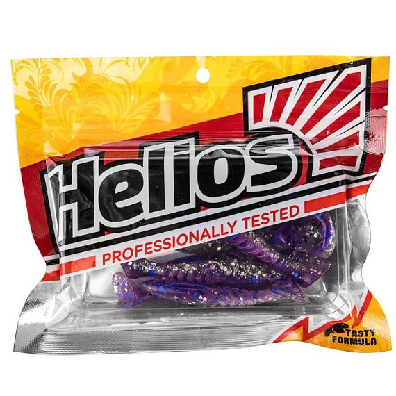 Виброхвост Slash 2,64&#39;/6,7 см Silver Sparkles &amp; Fio 10шт. (HS-19-036) Helios
