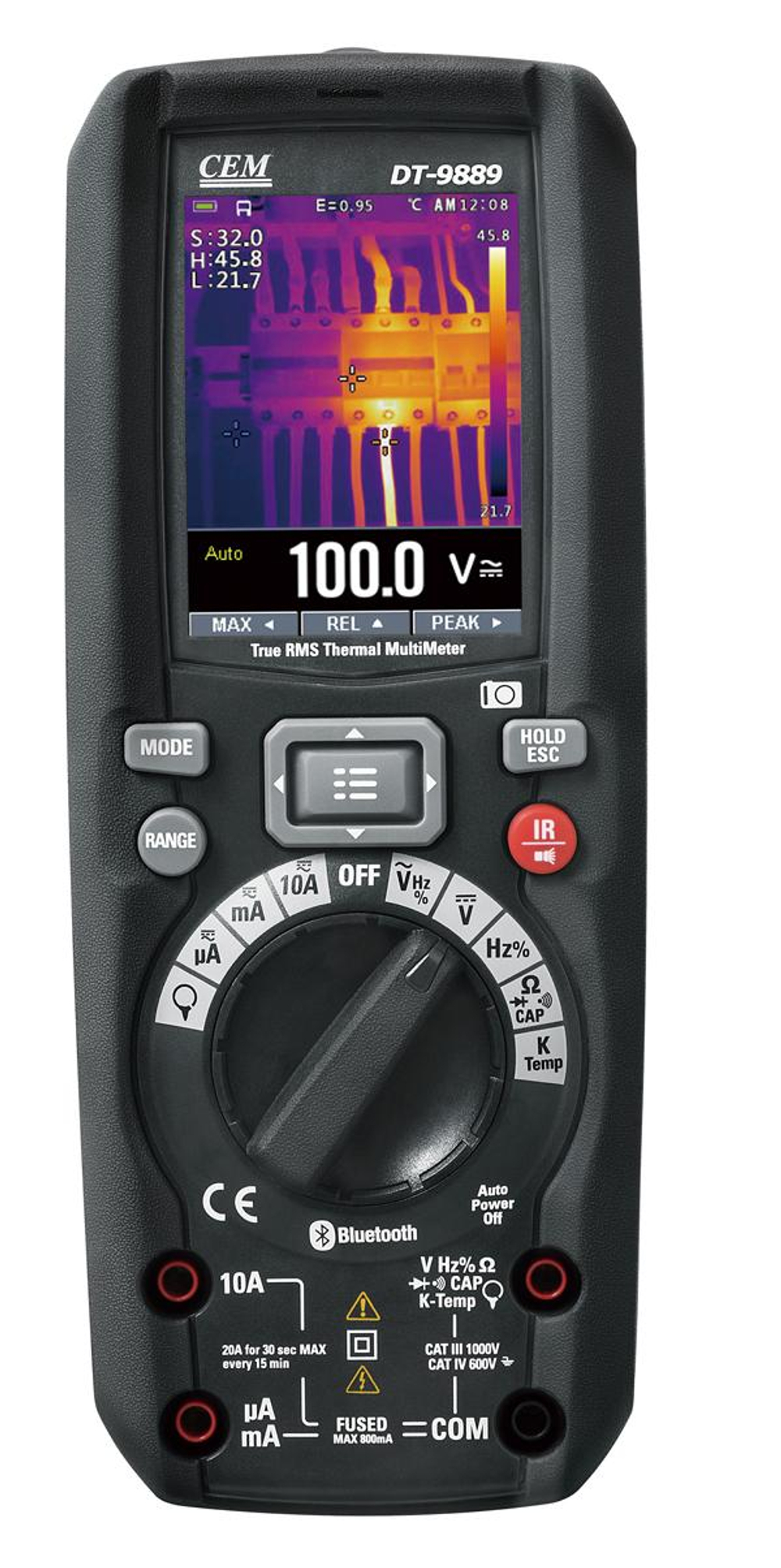 Мультиметр TRMS со встроенным тепловизором СЕМ DT-9889