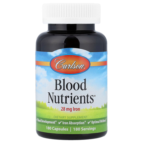 Carlson, Blood Nutrients®, 180 капсул