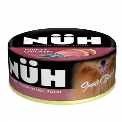 NUH для взрослых собак мелких пород с Индейкой и цыплёнком, банка 100г