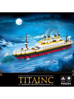 Конструктор мини блоки 3D Титаник 1068 деталей