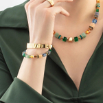 Браслет Coeur de Lion Green-Blue-Peach 3039/30-0551