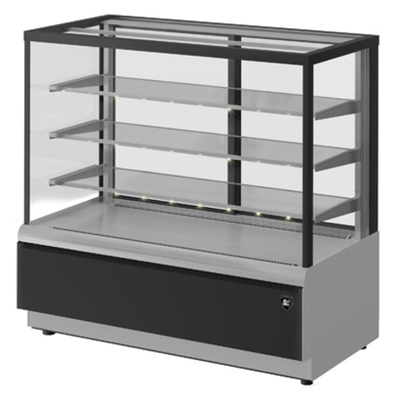 Витрина Кондитерская Kayman K-Вк-900 Люкс Квадро Серебро