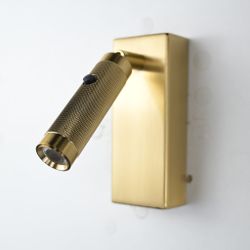 Бра Chelsom Wall Led Knurl Brass By Imperiumloft