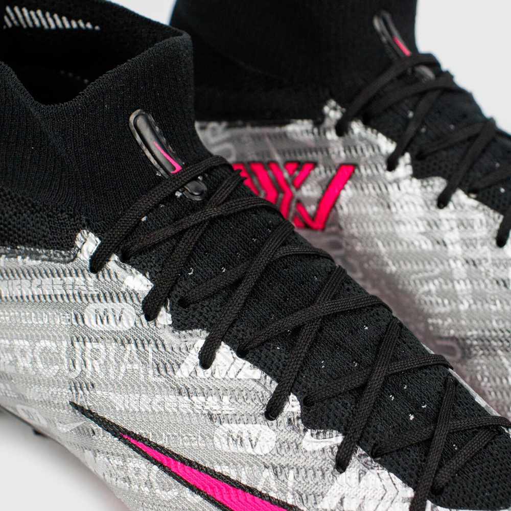 Бутсы Nike Air Zoom Mercurial Superfly IX Elite FG Grey Pink