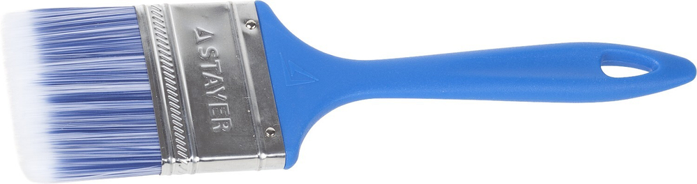STAYER AQUA, 25 мм, 1″, искусственная щетина, пластмассовая ручка, для воднодисперсионных и акриловых ЛКМ, плоская кисть (01072-25)