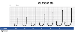 Крючок Dunaev Classic 216 # 2 (упак. 8 шт)