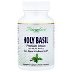 Paradise Herbs, Базилик священный, 60 вегетарианских капсул (250 мг на капсулу)