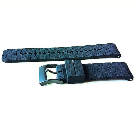 Ремешок Ranger 24 мм для Suunto 9 Baro, Suunto 7, Suunto Spartan Sport силиконовый быстросъемный (Черный)