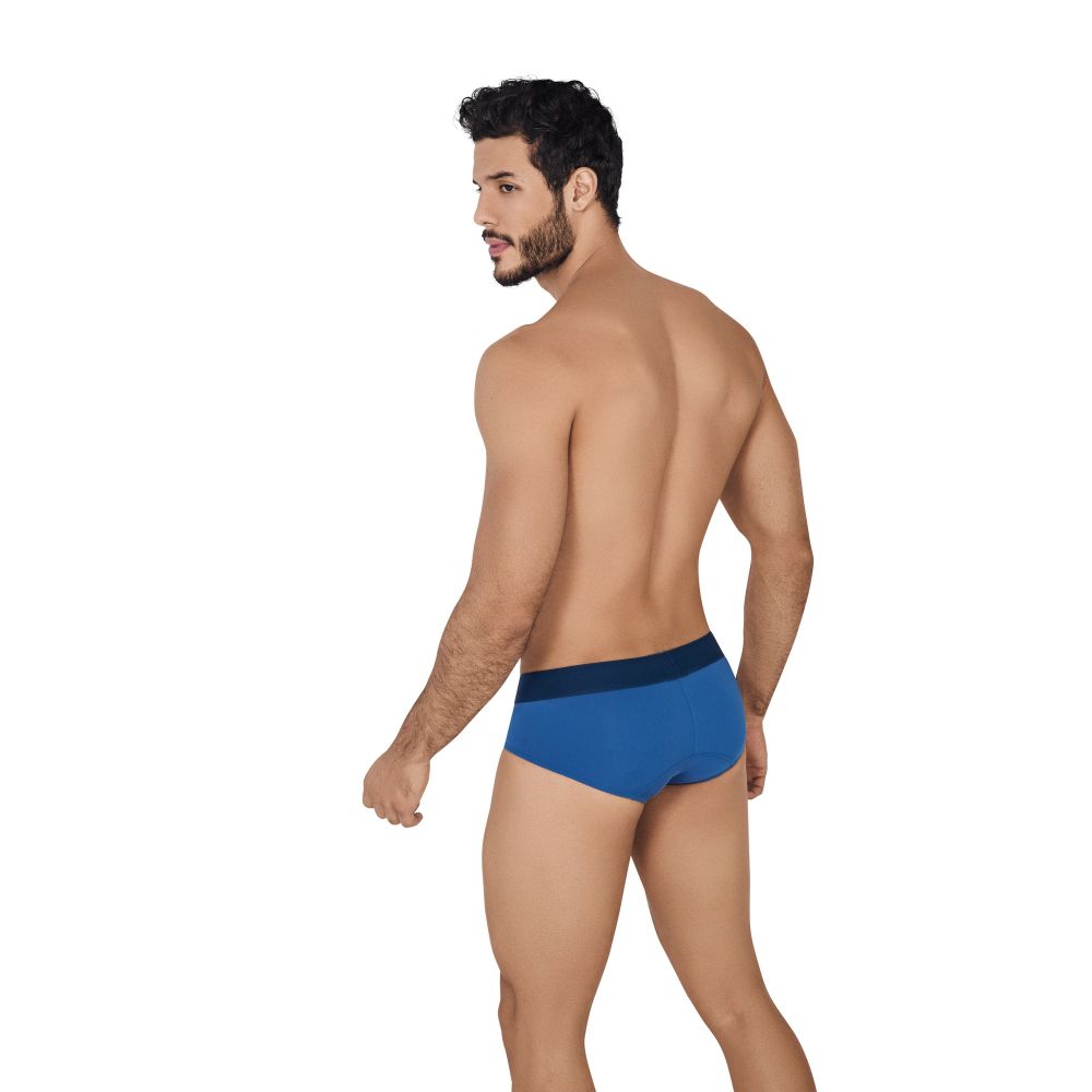 Мужские трусы брифы синие с темной резинкой Clever WARM CLASSIC BRIEF 053308