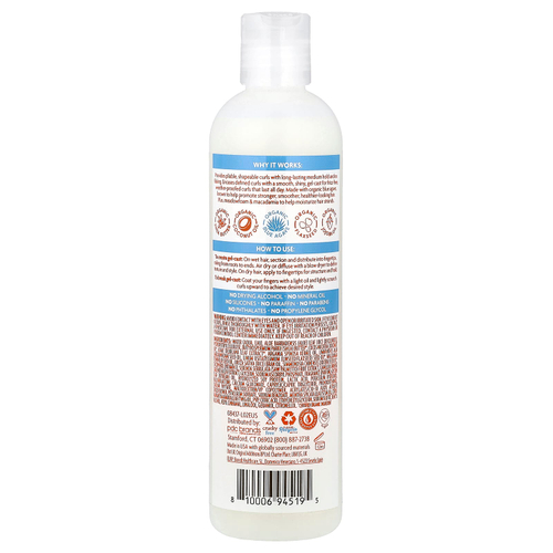 Cantu, невесомый гель для гладкости и фиксации, средней фиксации, для волн и локонов, 295 мл (10 жидк. унций)