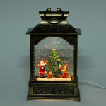 Сувенир с подсветкой «Новогоднее счастье»16.6*8.6*28.6 см, бронза (питание от USB и батареек)