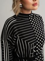 Платье Латута (черно-белое) П15105-18М LT Collection