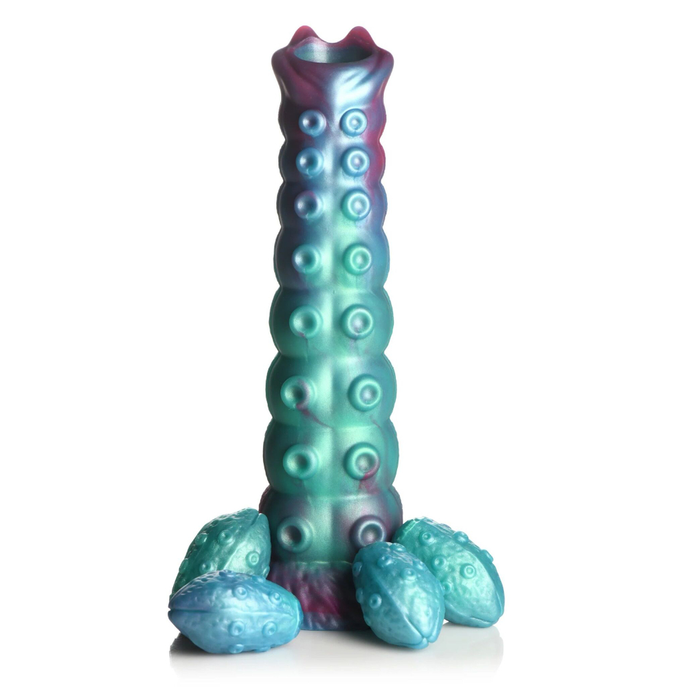 Фантазийный фаллоимитатор Galactic Breeder Ovipositor Silicone Dildo - 22 см. (Цвет: разноцветный)