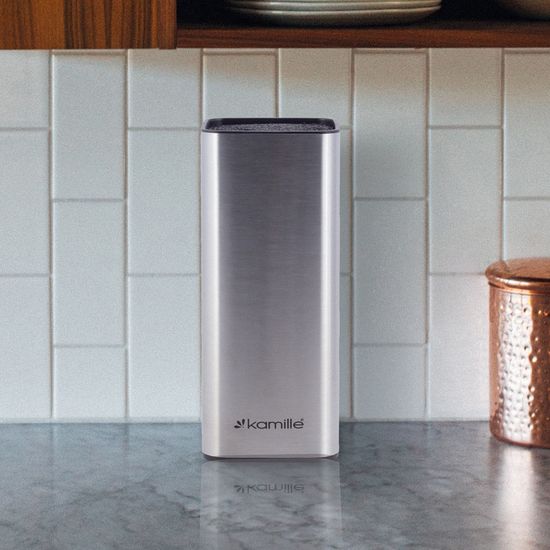 Подставка для ножей Kamille KM-7612 из нержавеющей стали