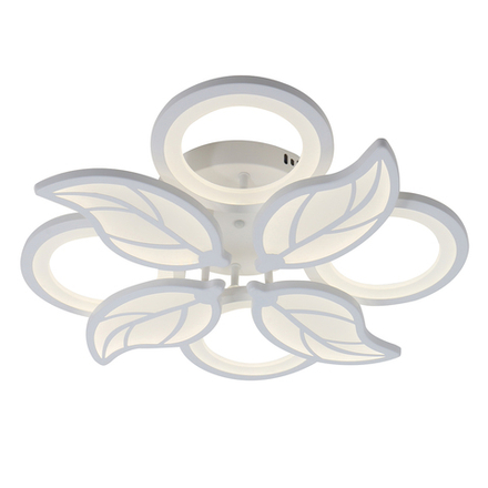 Потолочный светодиодный светильник 120Вт, 9500лм, 3300-6500K, Ra>80, плавная регулировка мощности, изменение цветовой температуры, пульт, металл/акрил, белый