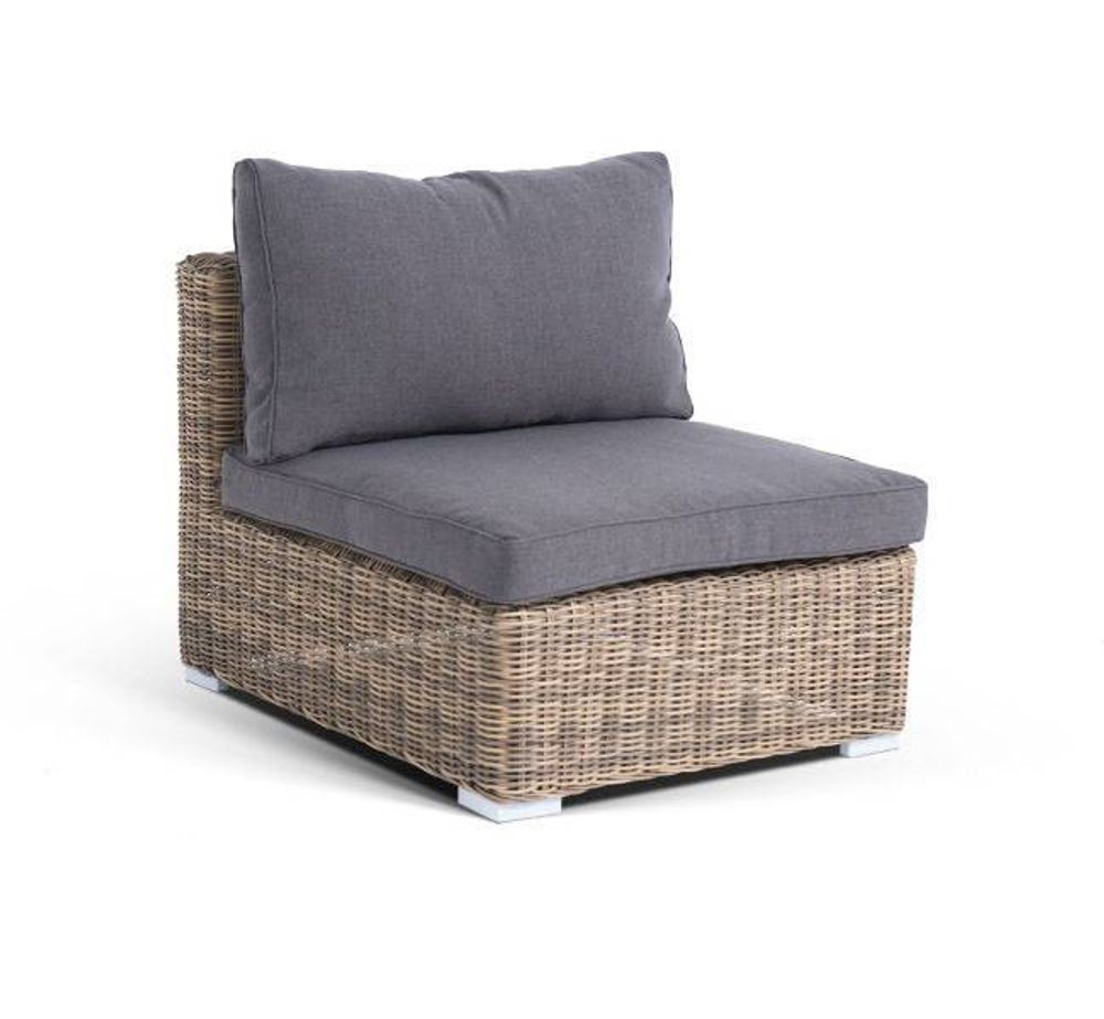 "Лунго" модуль диванный прямой с подушками, цвет соломенный