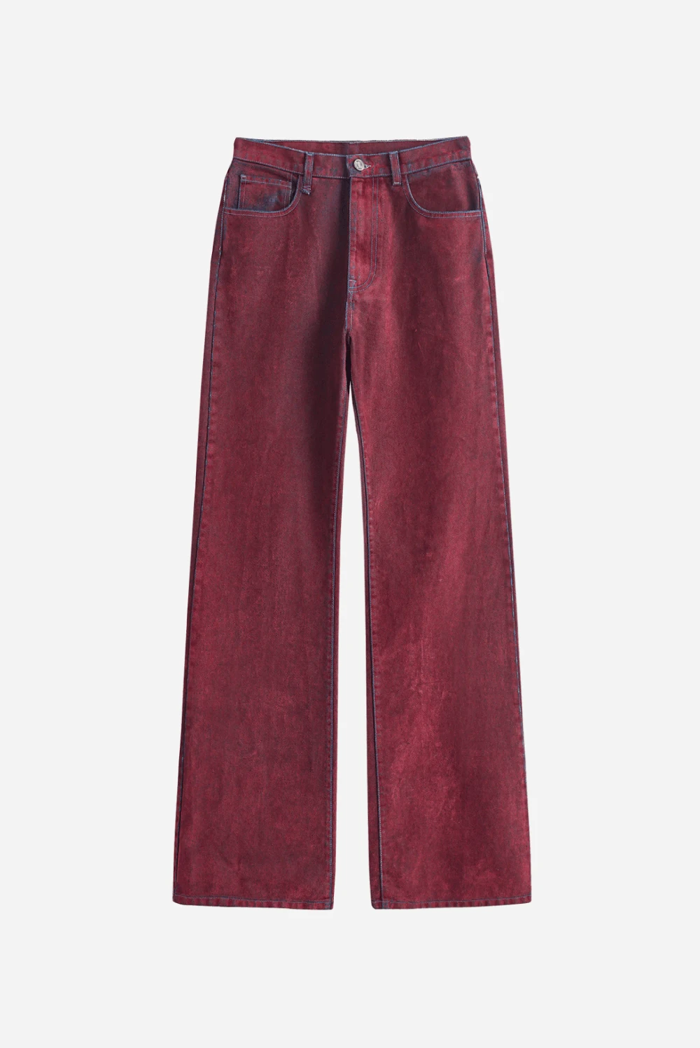 Джинсы bootcut с эффектом ржавчины