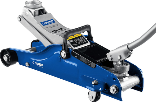 ЗУБР Т-65 2.5т 90-360мм подкатной домкрат с низким подхватом и поворотной ручкой, Профессионал