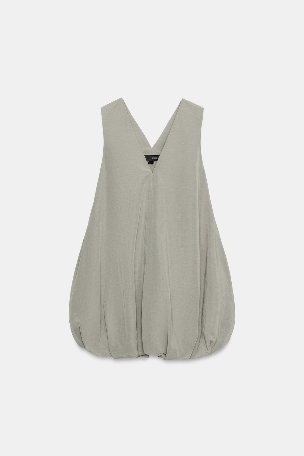 ZARA ОБЪЕМНОЕ ПЛАТЬЕ ZW LIMITED EDITION, СЕРЫЙ
