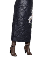 Зимняя стеганая юбка Цветочная фея