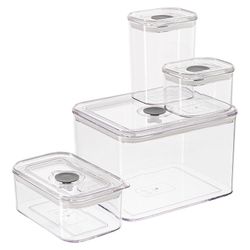 Набор из 4-х контейнеров для хранения с крышкой и клапаном Keep in