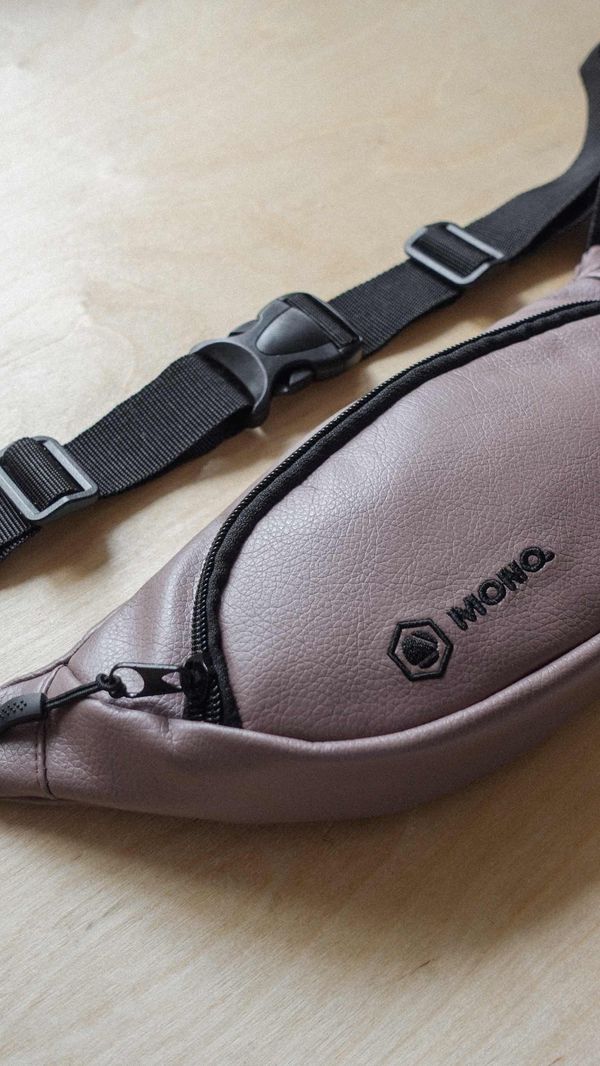 Сумка поясная MONQ Small Buddha Искусственная кожа Пыльная роза - фото 2