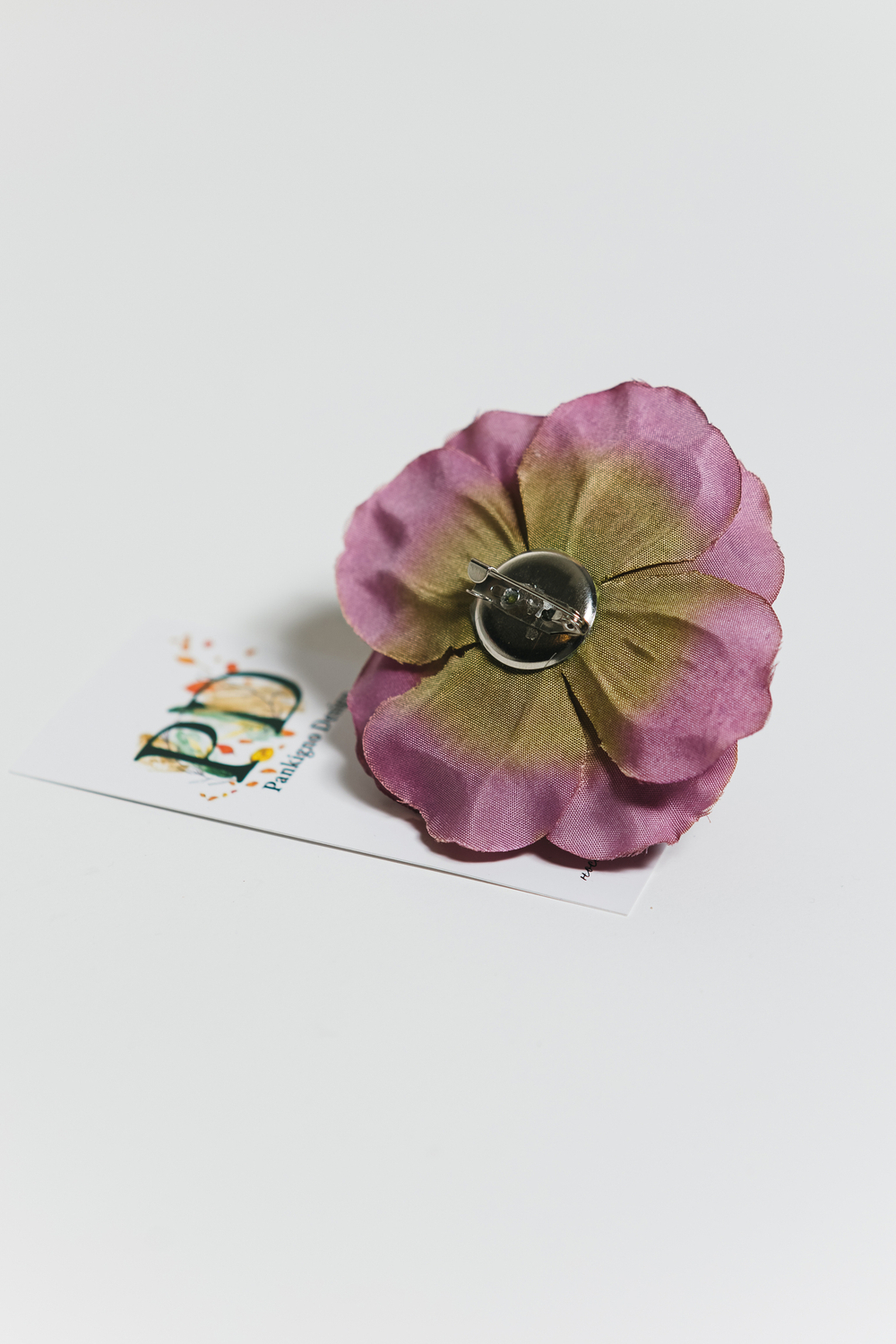 Брошь Pankigno Design с цветком розы