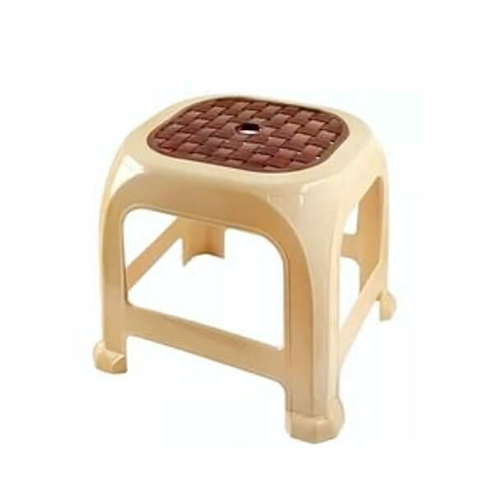 Табурет "Симпатия" маленький бежевый \ темно-коричневый РП-312М