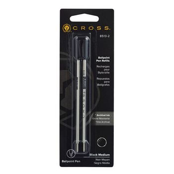 Стержни шариковые Cross черные M 2 шт (8513-2)