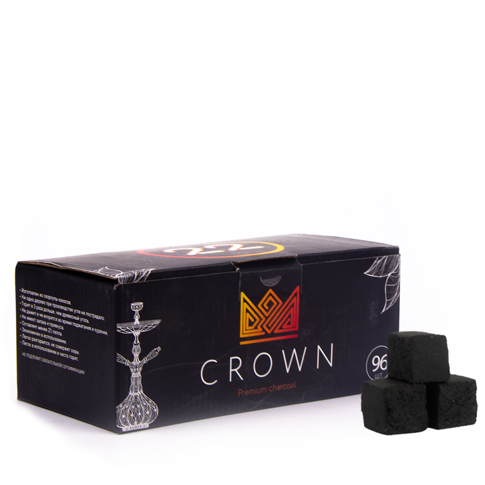 Уголь кокосовый Crown 22 мм (1кг)
