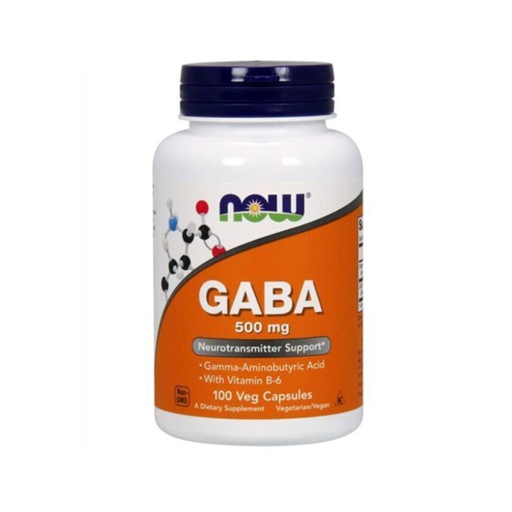 GABA 500 mg 100 капс (Now)