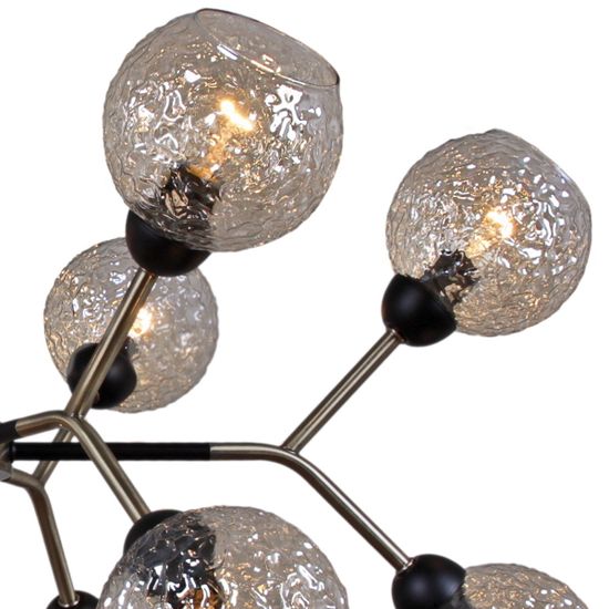 Люстра потолочная ILLUMICO E14 IL0268-12PSQ-79 BK AB