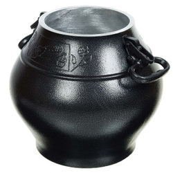 Казан афганский алюминий, 10 л, с крыш, с ручками, чер, ach10