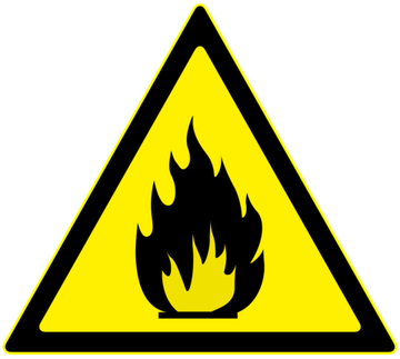 W01 "Пожароопасно. Легковоспламеняющиеся вещества "