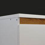 Кухонный модуль напольный 2 двери 80х60х85, белый/дуб