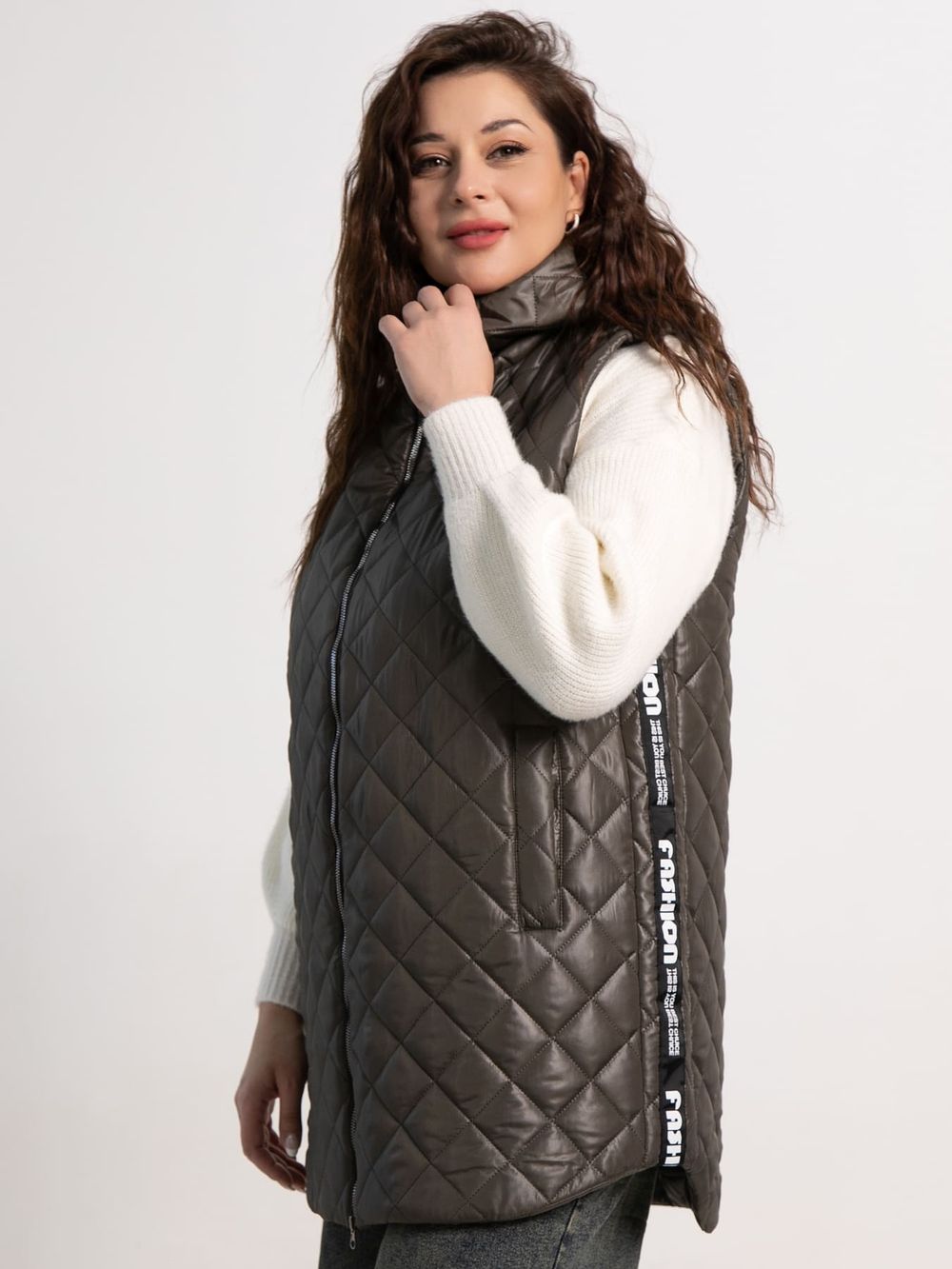 Жилет утепленный Фирменный стиль (хаки) Б15321-18М LT Collection