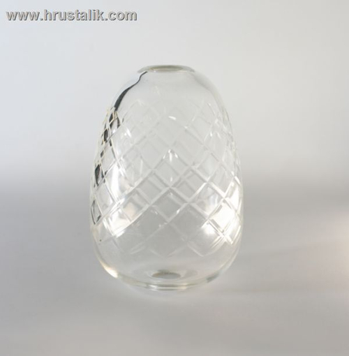 Центральная колба хрустальной люстры прозрачная №8