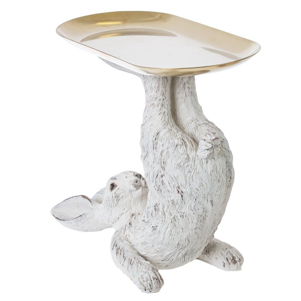 GAEM Фигурка декоративная "Заяц" с подставкой, L20 W8,5 H15 см