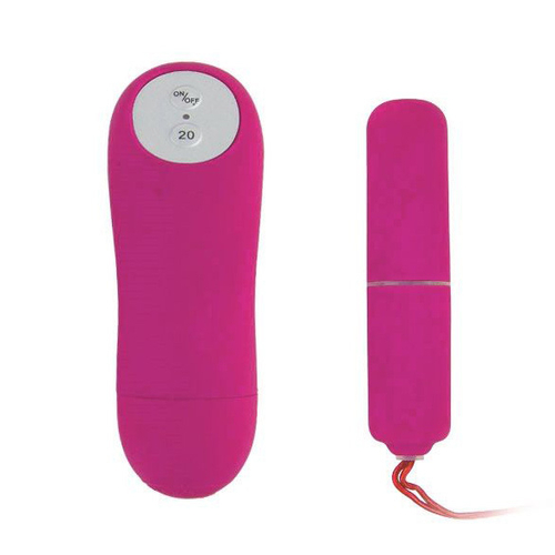 Розовая вибропуля 10см c дистанционным пультом управления Baile Magic X20 BI-014131-0101S