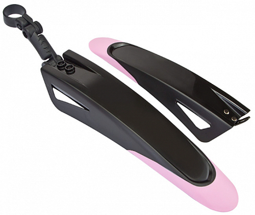 Крылья 20"-24" быстросъемные FD-39 пластиковые черно-розовые