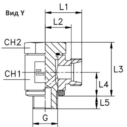 Соединение JE DS38 BSP 1.1/2" (корпус) CAST