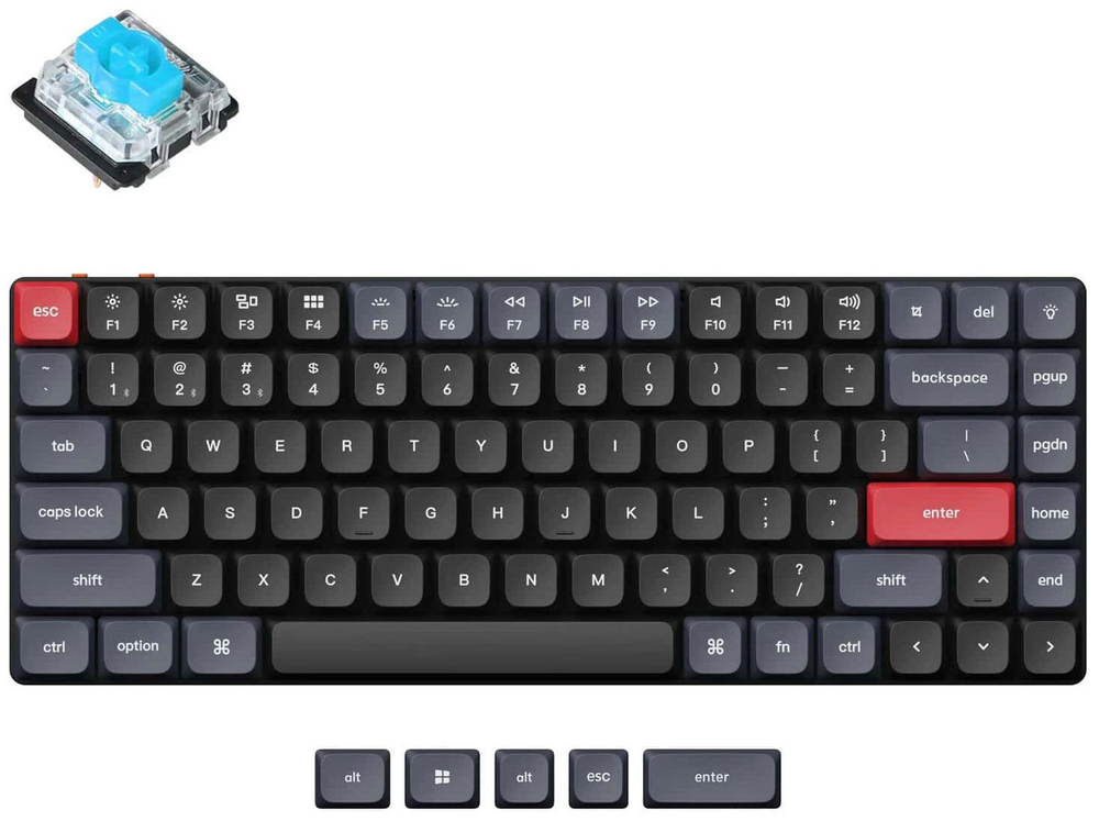 Клавиатура Keychron K3 Pro (Blue Switch) Wireless RGB Black (K3P-H2)