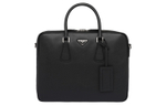 PRADA Saffiano Leather Briefcase, Handbag Men"s Black