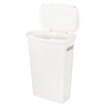 КОРЗИНА ДЛЯ БЕЛЬЯ VELVET, 450*290*630ММ, 45Л (Белый)