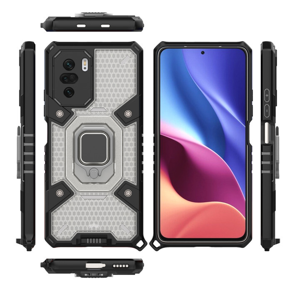 Противоударный чехол с Innovation Case c защитой камеры для Xiaomi Poco F3 / Redmi K40 (Pro) / Mi 11i