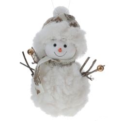 GAEM Изделие декоративное подвесное "Снеговик", L9 W6 H17 см, 3в.